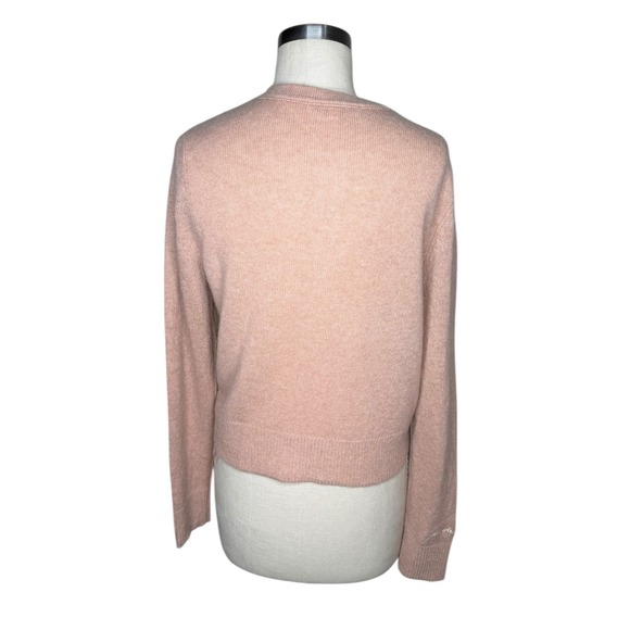 FAVORITE DAUGHTER Tawny Birch Cardigan Pink Cashmere Button Front Women's Size M - Picture 4 of 9